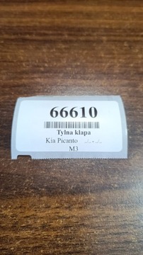 KIA PICANTO I ZADNÍ VÍKO KUFRU KUFRU LAK S3