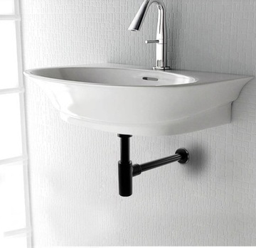 Сифон для умывальника, черный BLACK FORB