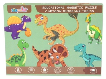 ЗАГАДКА МАГНИТНАЯ ДОСКА МАГНИТЫ ДИНОЗАВРЫ