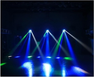 МУЛЬТИФЕКТНЫЙ СВЕТОДИОДНЫЙ СВЕТ С ДВИЖУЩЕЙСЯ ГОЛОВКОЙ RGBW SPIDER STROBO LASER