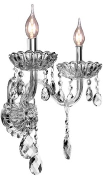 LAMPA KRYSZTAŁOWA KINKIET GLAMOUR SZKŁO KRYSZTAŁ 2