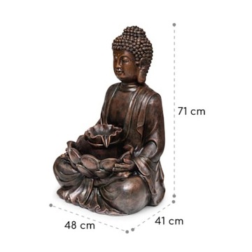 Светодиодный солнечный фонтан Dharma 48 x 72 x 41 см, полирезина LoopFlow SunRiver