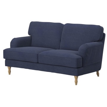 STOCKSUND Pokrycie sofy 2-os, Naturel Navy