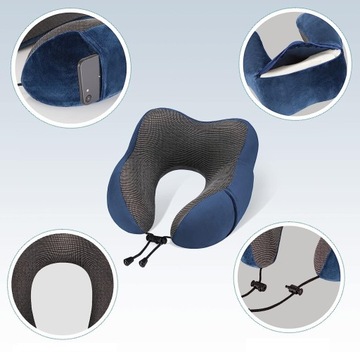 PODUSZKA PODRÓŻNA PIANKOWA NA SZYJE ZAGŁÓWEK ROGAL