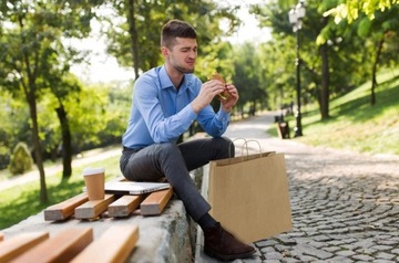 Бумажные пакеты для покупок 40x18x39 XL 100