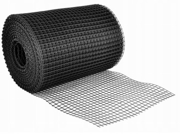 SIATKA OGRODZENIOWA RABATOWA PLASTIKOWA PCV 0,6 x 50m czarna