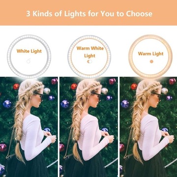 10-дюймовый светодиодный кольцевой светильник со штативом и креплением