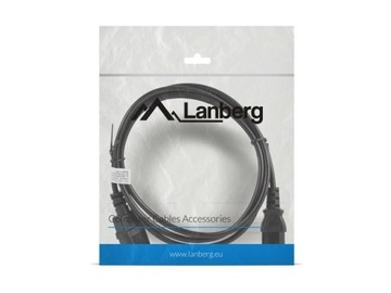 Kabel Lanberg CA-C13E-10CC-0018-BK C14 / IEC C14 / IEC 320 C14 M - C13 F