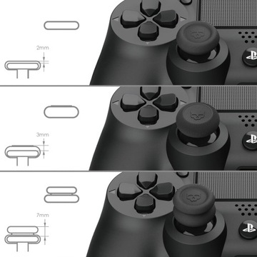 SKULLCO NAKŁADKI GUMKI GRIPY na ANALOGI do PADA NINTENDO SWITCH PRO PS4 PS5