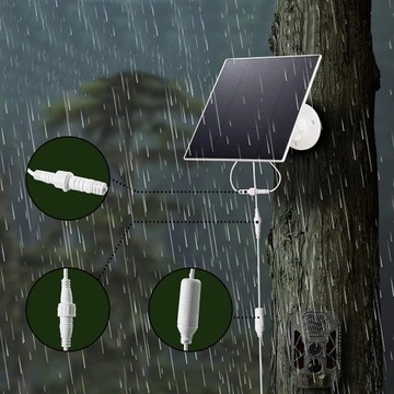 РЕГУЛИРУЕМАЯ СОЛНЕЧНАЯ ПАНЕЛЬ 6-12В ДЛЯ КАМЕРЫ АККУМУЛЯТОРЫ ТИПА C МОЩНОСТЬ 3ВТ