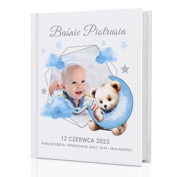 PREZENT dla dziecka KSIĘGA BAŚNI z Twoją DEDYKACJĄ ZDJĘCIE CHRZEST ROCZEK