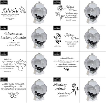 EKSKLUZYWNY ZNICZ SERCE biały personalizowany GRAWER DLA BRATA