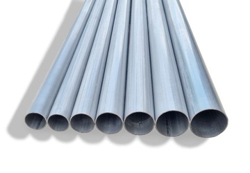 Rura aluminiowana prosta cięta 1metr średnica 76mm