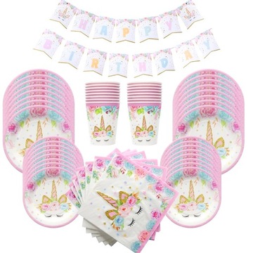 БУМАЖНЫЕ ТАРЕЛКИ ЕДИНОРОГ ДЕНЬ РОЖДЕНИЯ единорог