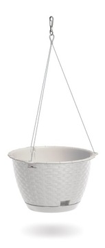 DRLW240S Doniczka wisząca RATOLLA ROUND BIAŁY S449