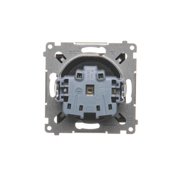 SIMON 54 GNIAZDO POJEDYNCZE Z/U CZARNY MAT