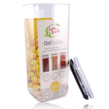 Pojemnik spożywczy kwadrat Chef Food Box 2100 ml