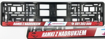 Ramki Ramka pod tablice z nadrukiem 50 FULL Kolor