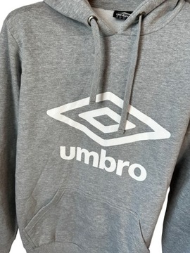 Bluza z kapturem Umbro szara duże logo XXL