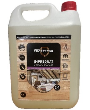 IMPREGNAT OWADOBÓJCZY DO DREWNA - DEKSPOL ANTYOWAD 4,5L - DREWNO PROTECTOR