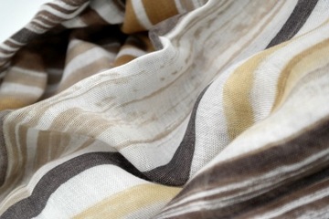 Шарф мужской GUESS коричнево-бежевый в полоску SZGS05