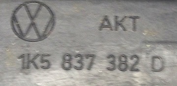 LIŠTA DVEŘE PRAVÁ PŘEDNÍ SEAT LEON II VW GOLF V JETTA 1K5837382D