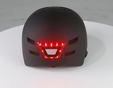 Городской защитный шлем для велосипедов, скутеров, роликовых коньков со светодиодной подсветкой