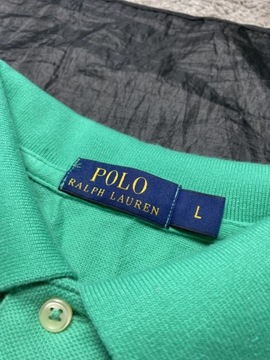 Ralph Lauren ORYGINALNE zielone bawełniane POLO SHIRT rozmiar XL