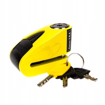 Замок тормозного диска Auvray B-Lock 10, желтый и черный