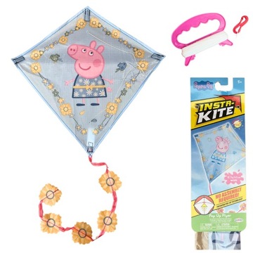 LATAWIEC ŚWINKA PEPPA Z OGONEM KOLOROWY DLA DZIECI DZIECKA Z LINKĄ + UCHWYT