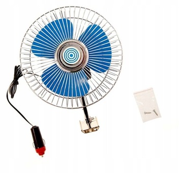 WENTYLATOR A9K76 SAMOCHODOWY OBROTOWY METAL 12V