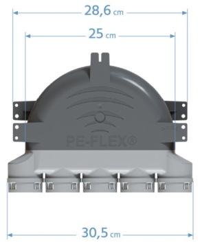 PE-FLEX Короб вентиляционный 5х50/123 ХИТ!