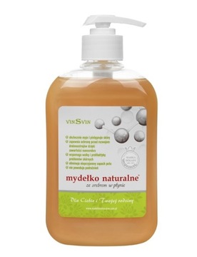 Mydło Naturalne ze srebrem 500ml dozownik