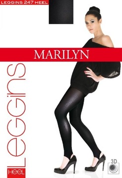 MARILYN GŁADKIE LEGGINSY Z ZAPIĘTKĄ 3/4