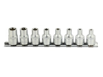 8el. zestaw nasadek TORX E4-14mm 3/8