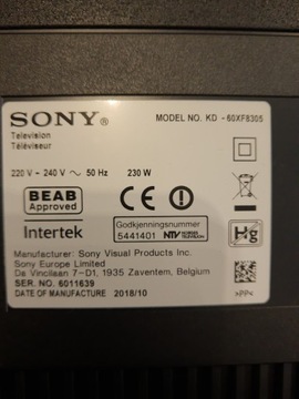 ЛЕНТА LVDS AWM 5558 E46560 С ТЕЛЕВИЗОРОМ SONY KD-60XF8305