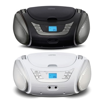 BOOMBOX PRZENOŚNE RADIO FM CD MP3 USB AUX IN WYJŚCIE SŁUCHAWKOWE
