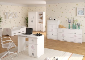 КОМПЛЕКТ МЕБЕЛИ Кровать MIKI 140х70 - 6 элементов ВЫКРОЙКИ