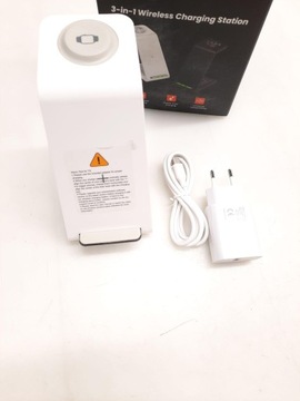 БЕСПРОВОДНОЕ ЗАРЯДНОЕ УСТРОЙСТВО GEEKER, ИНДУКТИВНОЕ 3 В 1