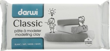 Glinka samoutwardzalna 1000 g - 1 kg Darwi - Biała Masa Modelarska