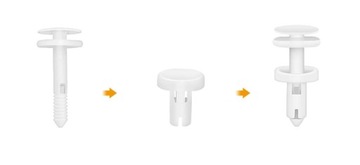 ЗАЖИМЫ ДЛЯ ОБИВКИ БАМПЕРА CHRYSLER PLYMOUTH VOYAGER DODGE JEEP TESLA GMC