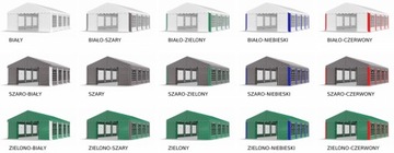 6x8m 2-3,09m Namiot ogrodowy handlowy imprezowy