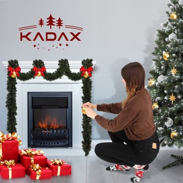 ГИРЛАНДА РОЖДЕСТВЕНСКОЙ ЕЛКИ 195 СМ ЗЕЛЕНАЯ