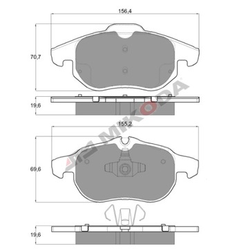Диски, колодки, MIKODA GT, Opel Vectra C Signum передние