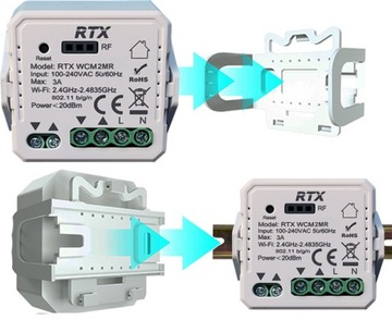 Модуль контроллера рольставней RTX RTX TUYA WiFi + RF МИНИ-КАБЕЛЬ