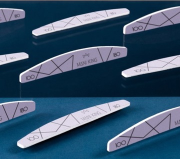 Пилочка для ногтей Manicure Crescent Boat 100/180 ManiKing Набор 100 шт.