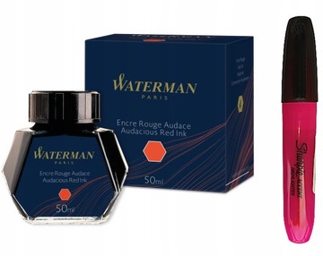WATERMAN ATRAMENT DO PIÓR WIECZNYCH 50ML CZERWONY