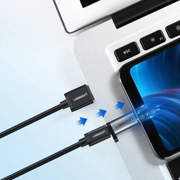 Переходник Ugreen с USB Type C на micro USB, серый