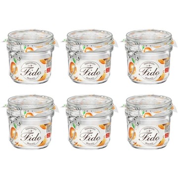 6x SŁOIK SŁOIKI BORMIOLI ROCCO FIDO Z KLAMRĄ 350ML
