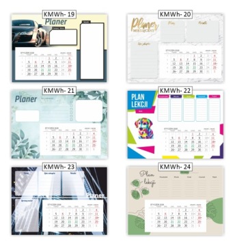 Календарный планшет MAGNETIC A3 горизонтальный магнит LESSON PLANTER TIMETABLE PLANTER